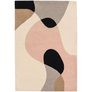 Matrix MAX55 Arc Modern Geometric Hand-Woven High-Density Soft Textured Shimmer Wool & Viscose Blend Pastel/Multi Rug-Asiatic Carpets-Rug Love - The Most Loved Rug Store